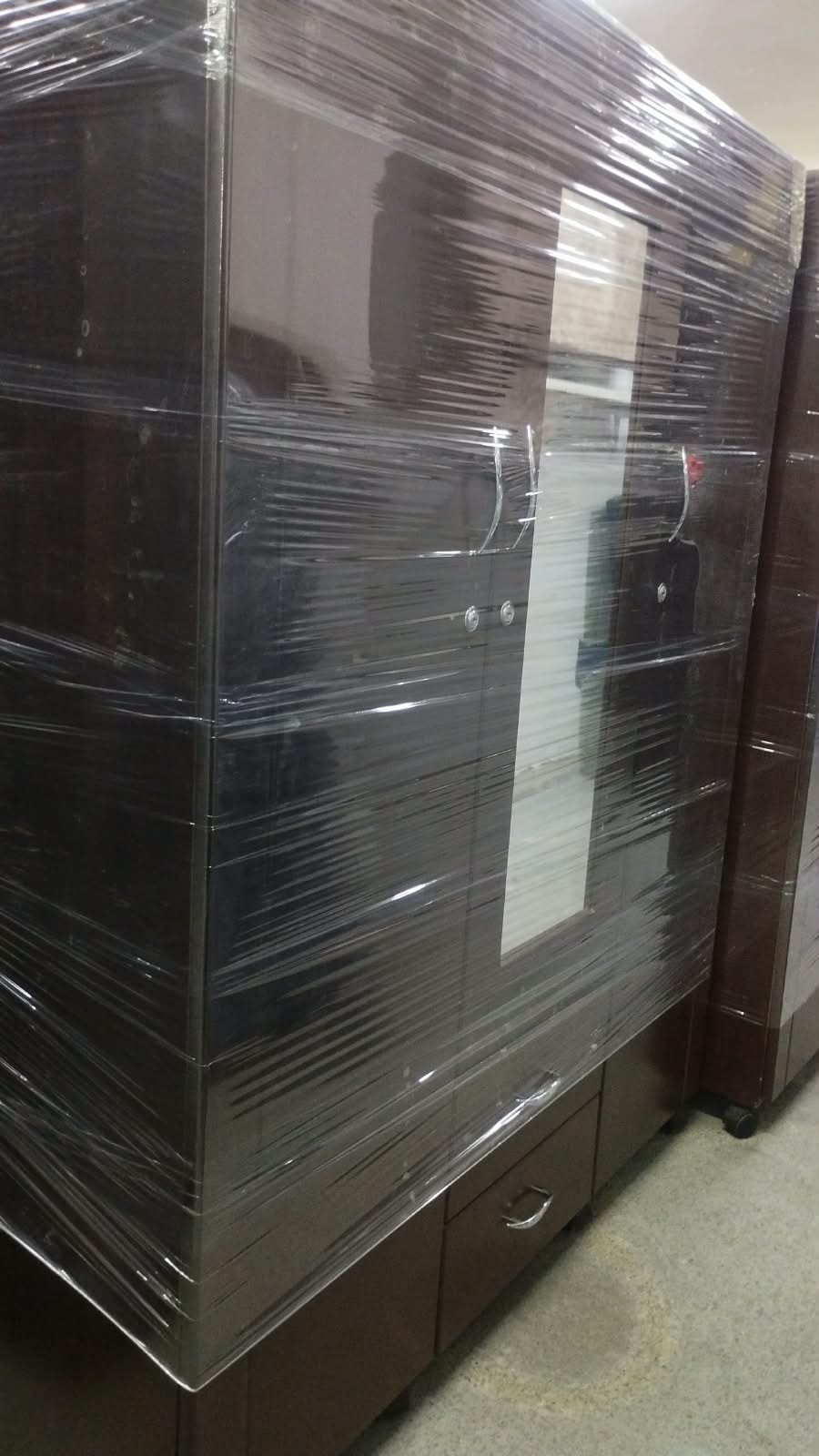 Armario 140 cm color negro, armario de madera oscuro con espejo - armarios en Cali con pago contra entrega